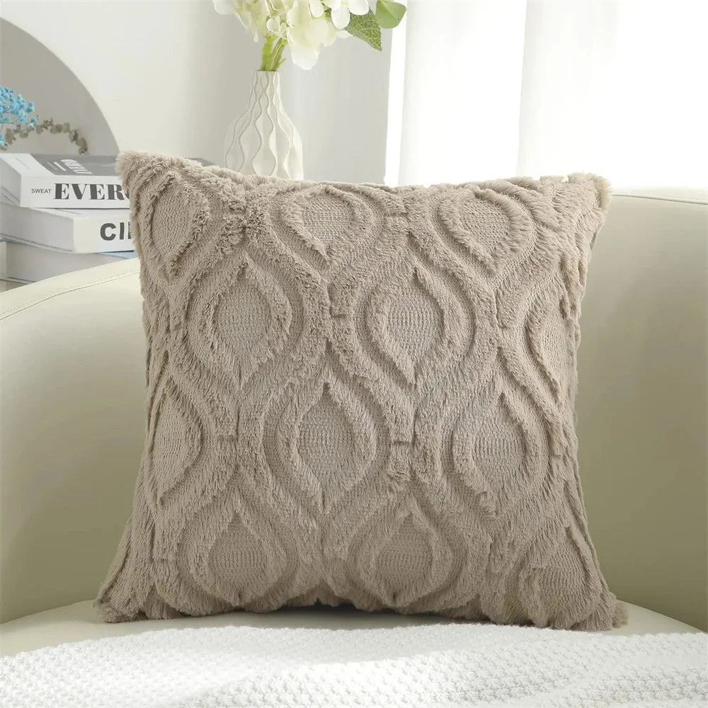 Homaxy Faux Wool Cushion Cover