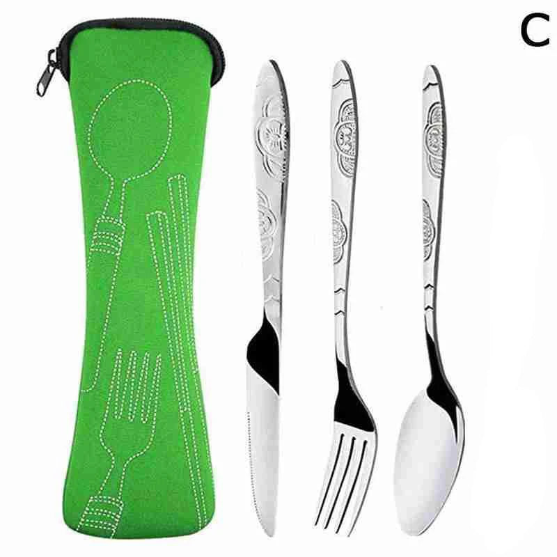 3Pcs Steel Cutlery Set