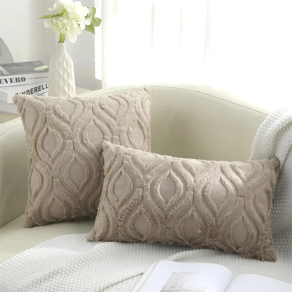 Homaxy Faux Wool Cushion Cover