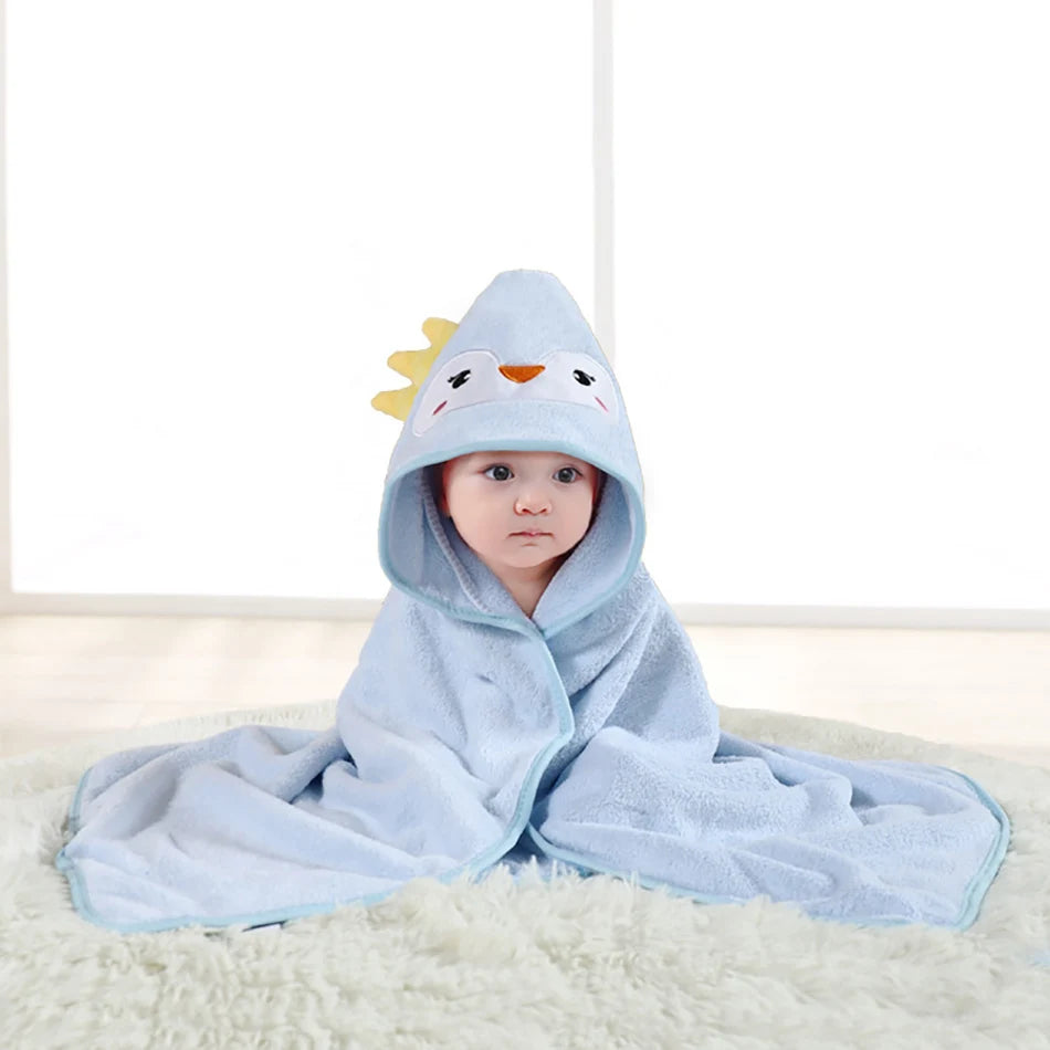 Babies Cartoon Animal Bath Towel