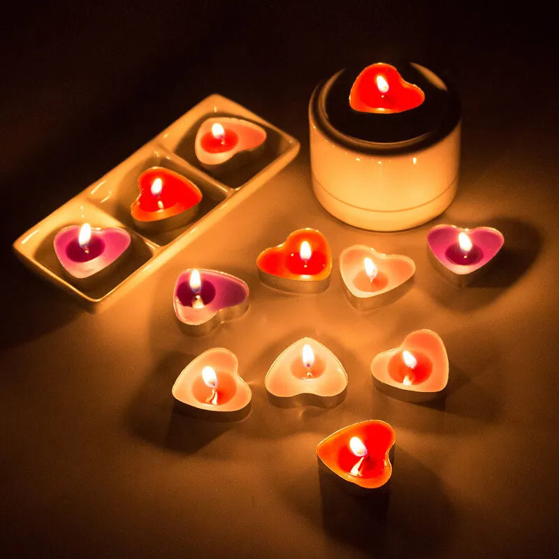 50Pcs Paraffin Round Tealight Candles