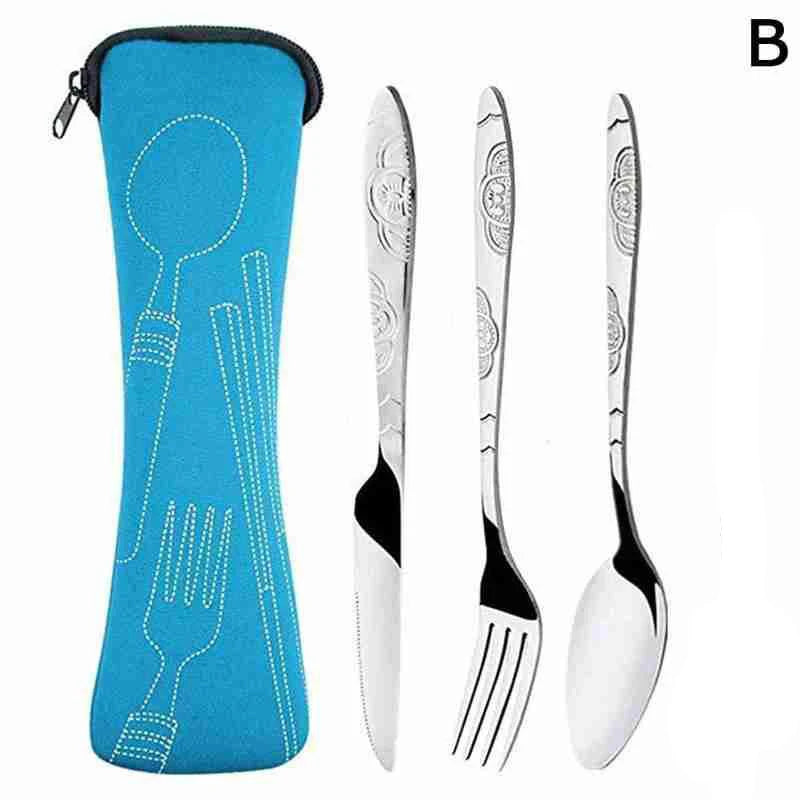 3Pcs Steel Cutlery Set