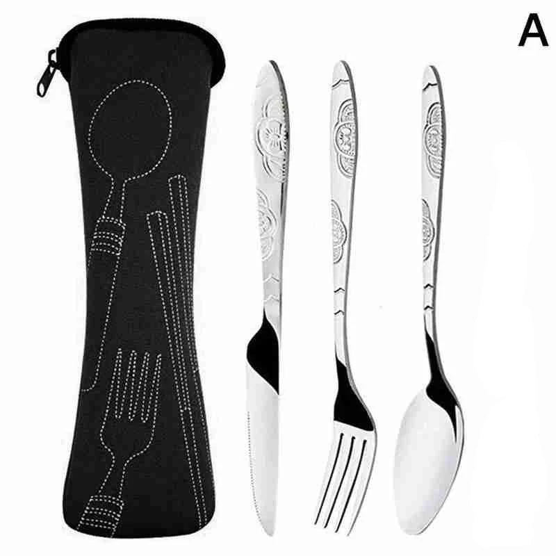 3Pcs Steel Cutlery Set